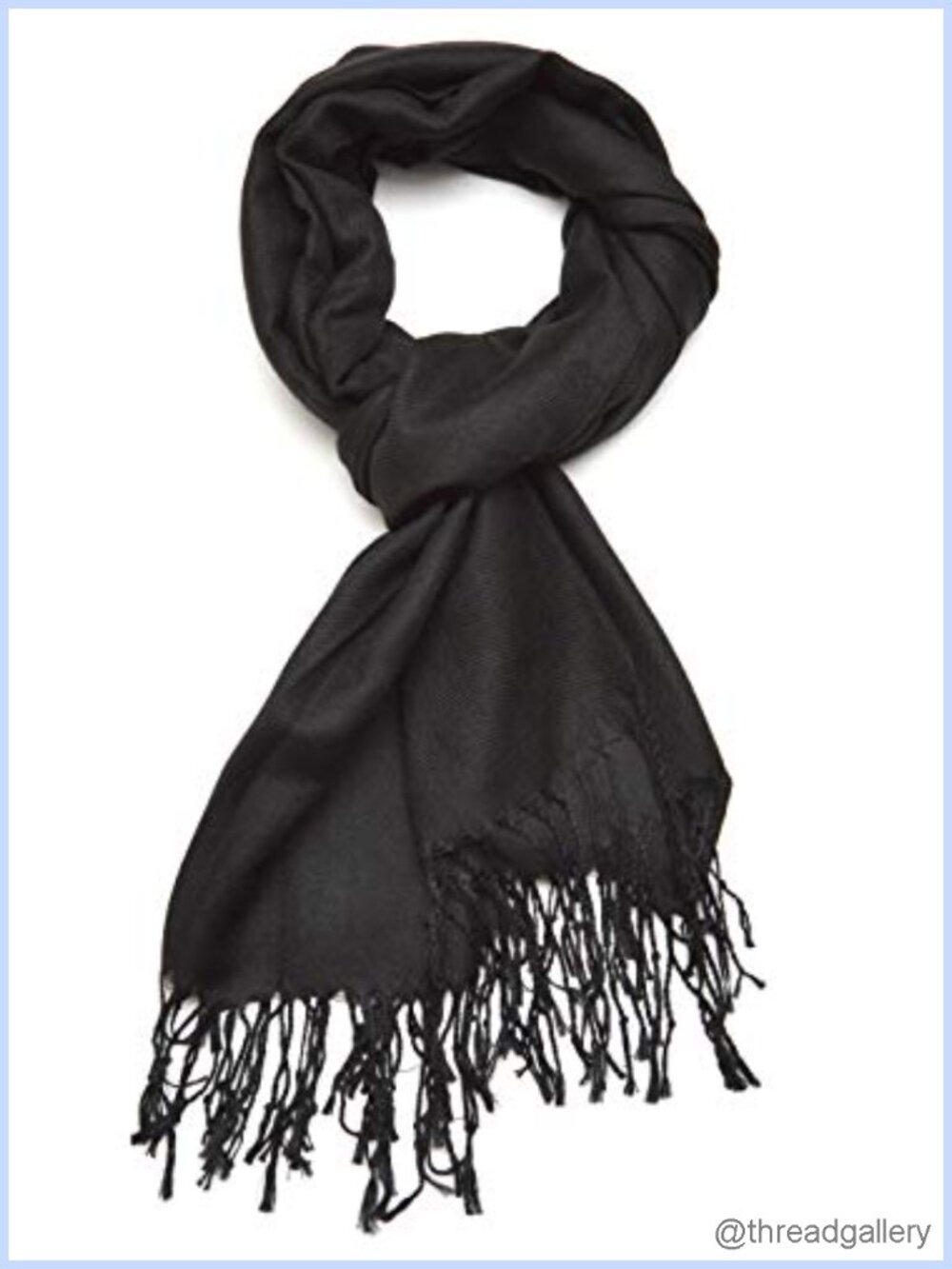 Soft Pashmina Shawl Wrap Scarf Polyester Fringe 71x28 Lightweight